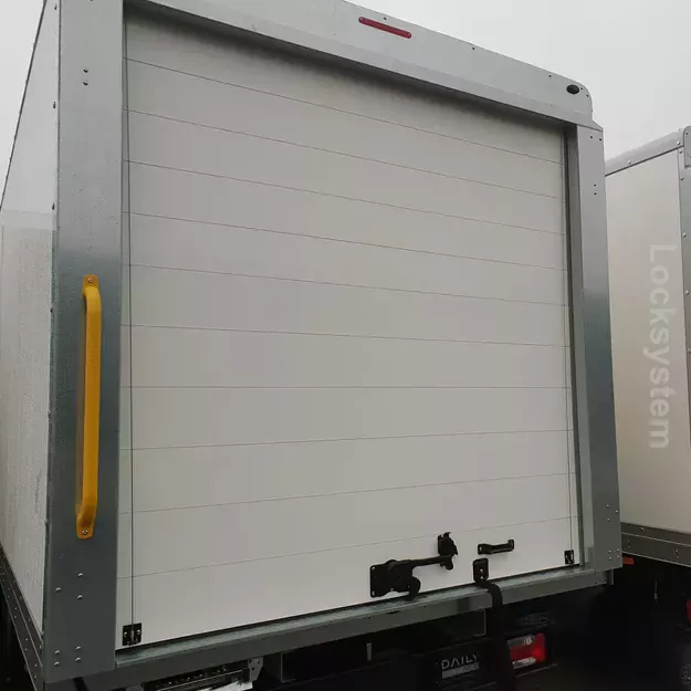 Szeroko listwowa aluminiowa roleta do pojazdów dostawczych, ciężarowych, kontenerów, magazynów, przedziałów sprzętowych, skrzyń narzędziowych