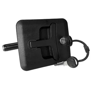 Lock for toolbox 1/4 spin black