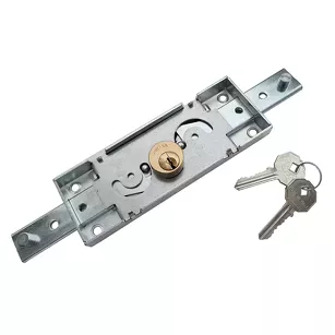 Central lock for rolling shutters - interchangeable round cylinder