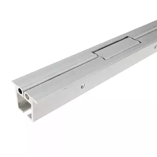 Aluminium continuous hinge with double joint